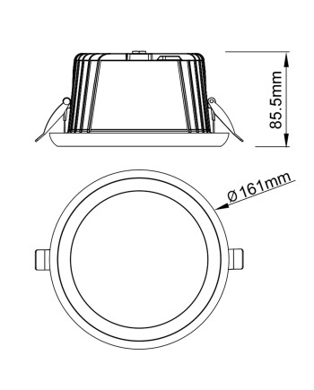 TAMPA * EMPOTRABLE IP65 20W CCT  BLANCO